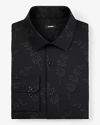 Slim Stem Floral Stretch 1Mx Dress Shirt Men's