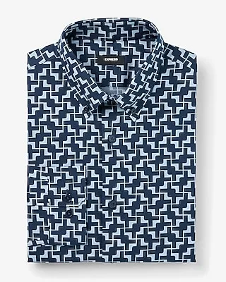 Extra Slim Twist Geo Stretch 1Mx Dress Shirt