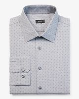 Slim Dot Print Stretch 1Mx Dress Shirt Neutral Men's