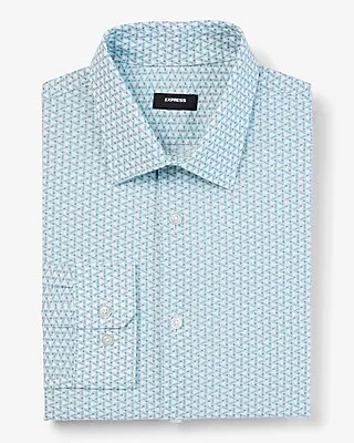 Slim Mini Triangle Print Stretch 1Mx Dress Shirt