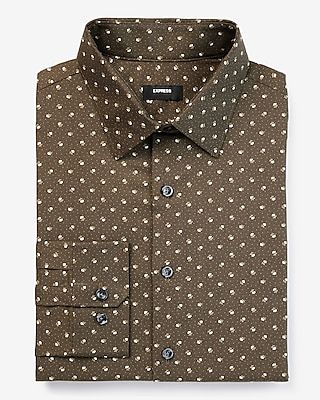 Classic Floral Print Stretch 1Mx Dress Shirt