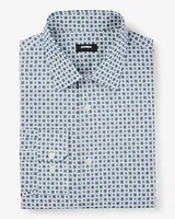 Extra Slim Decorative Geo Print Stretch 1Mx Dress Shirt