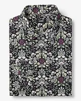 Slim Floral Motif Stretch 1Mx Dress Shirt Men's