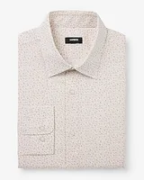 Extra Slim Mini Leaf Print Stretch 1Mx Dress Shirt