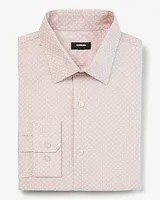 Slim Mini Geo Print Stretch 1Mx Dress Shirt Men's