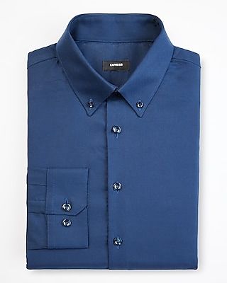 Slim Solid Stretch Pinpoint Oxford 1Mx Dress Shirt Men's