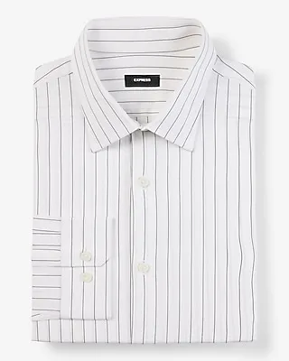 Slim Striped Stretch Cotton 1Mx Dress Shirt