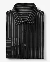 Slim Striped Stretch Cotton 1Mx Dress Shirt Men