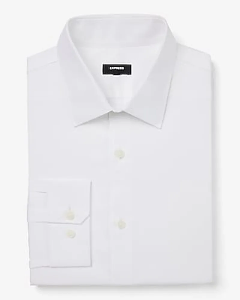 Classic Textured Diamond Print Stretch 1Mx Dress Shirt