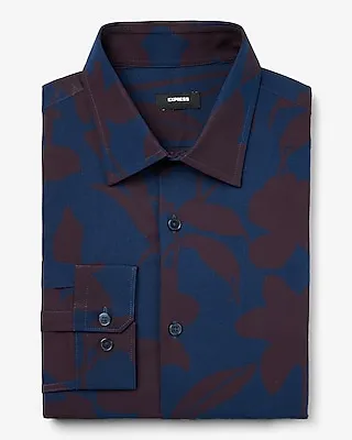 Classic Contrast Floral Stretch 1Mx Dress Shirt