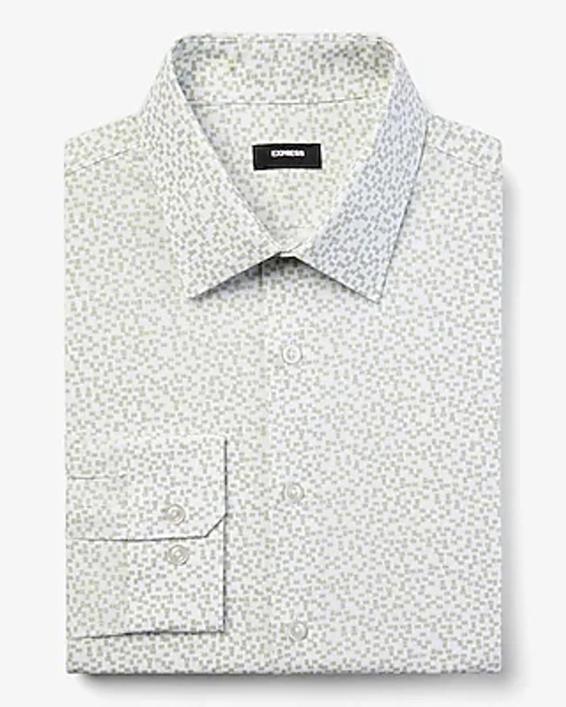 Slim Geo Print Stretch 1Mx Dress Shirt