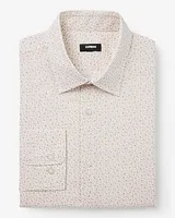 Classic Mini Leaf Print Stretch 1Mx Dress Shirt