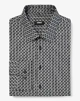 Slim Geo Print Stretch 1Mx Dress Shirt