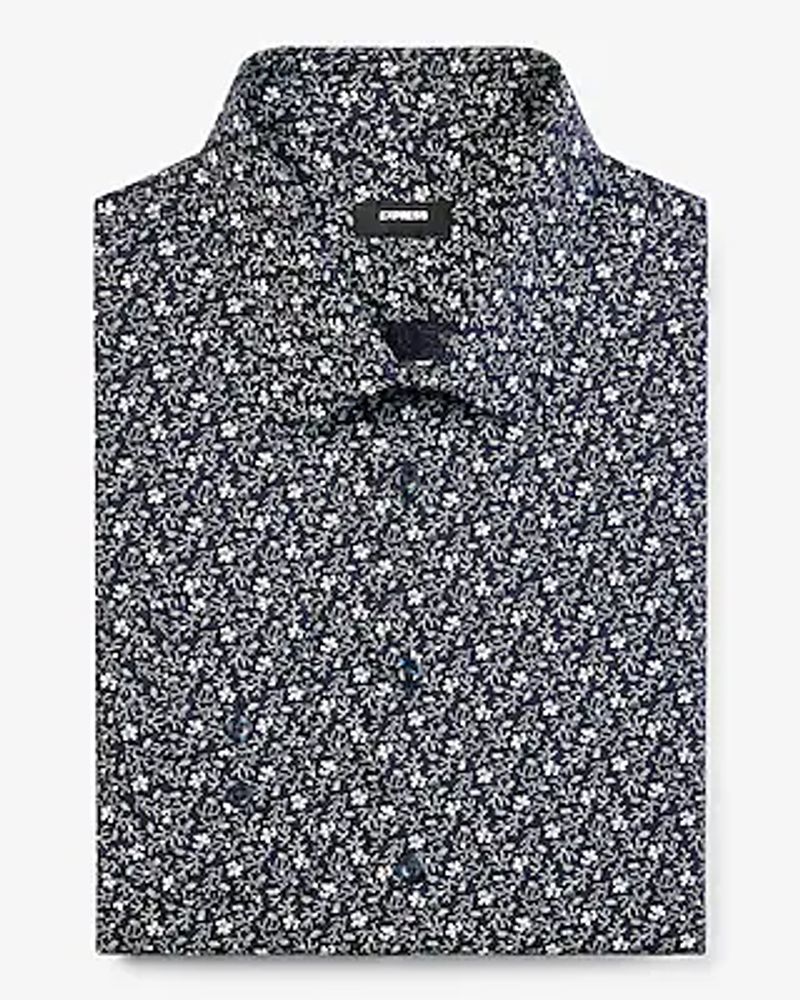 Slim Floral Stretch 1Mx Dress Shirt