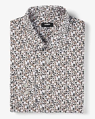 Slim Geo Stretch 1Mx Dress Shirt