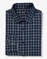 Slim Plaid Wrinkle-Resistant Performance Dress Shirt Men's