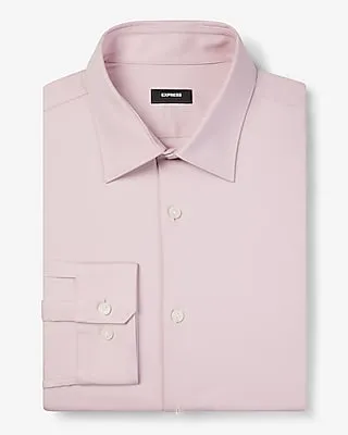 Slim Solid Twill Stretch 1Mx Dress Shirt Pink Men's