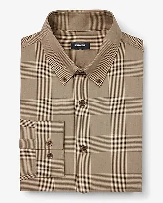 Classic Plaid Flannel 1Mx Dress Shirt Multi-Color Men's S