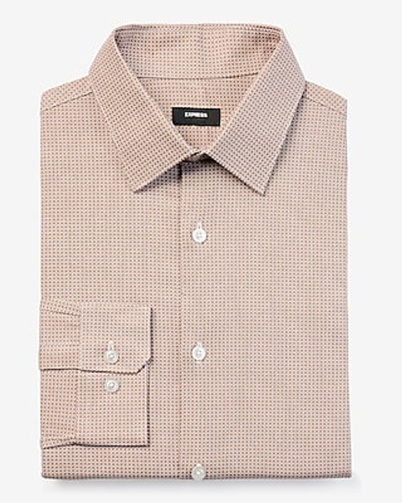 Slim Mini Geo Print Stretch 1Mx Dress Shirt