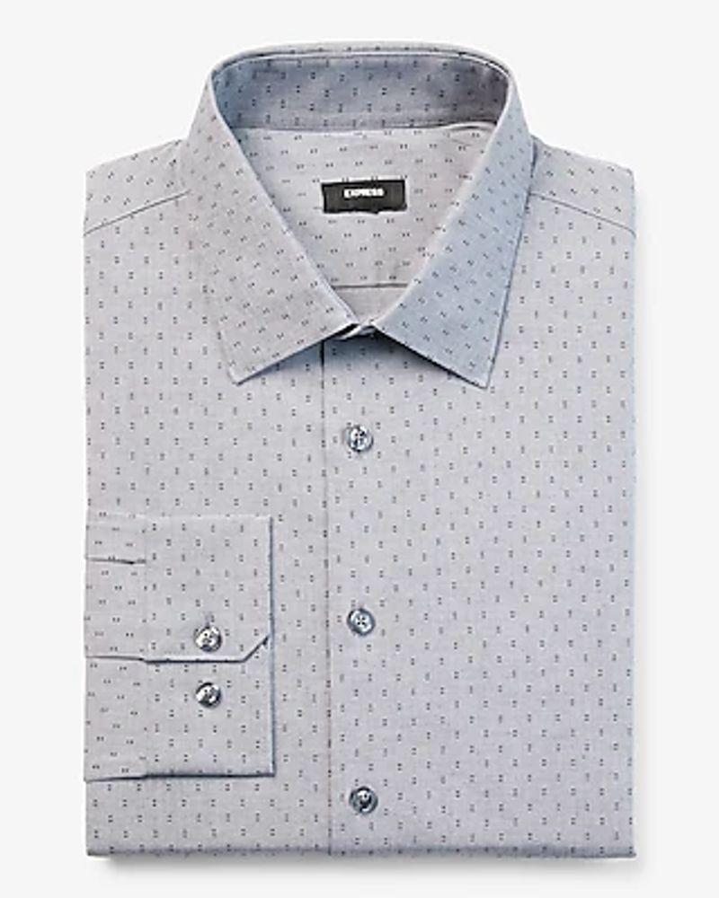 Extra Slim Dot Print Stretch 1Mx Dress Shirt