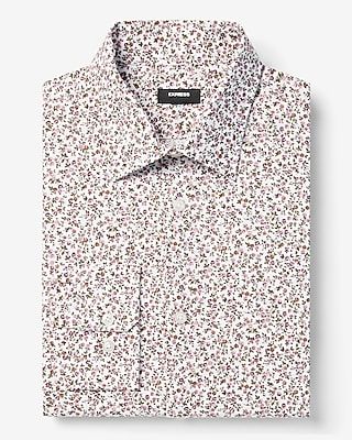 Classic Floral Print Stretch 1Mx Dress Shirt