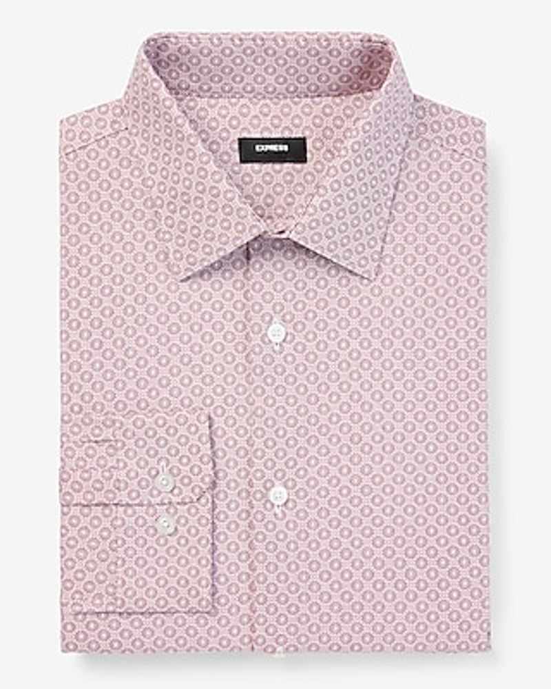 Slim Geo Dot Print Stretch 1Mx Dress Shirt