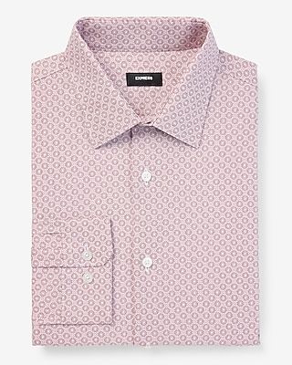 Slim Geo Dot Print Stretch 1Mx Dress Shirt