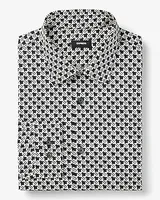 Slim Houndstooth Stretch 1Mx Dress Shirt Men's