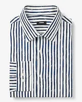 Slim Painted Stripe Stretch 1Mx Dress Shirt