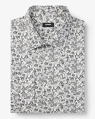 Extra Slim Floral Village Stretch 1Mx Dress Shirt