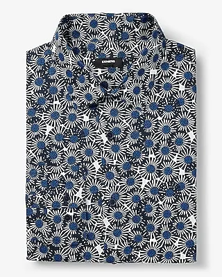 Classic Abstract Floral Stretch 1Mx Dress Shirt