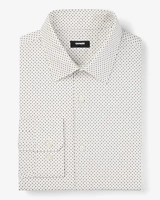 Slim Dot Stretch 1Mx Dress Shirt Neutral Men's XL