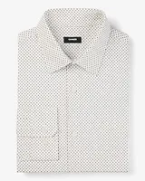 Slim Dot Stretch 1Mx Dress Shirt Neutral Men's XL