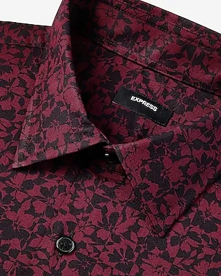 Slim Square Floral Stretch 1Mx Dress Shirt