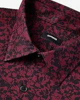 Slim Square Floral Stretch 1Mx Dress Shirt