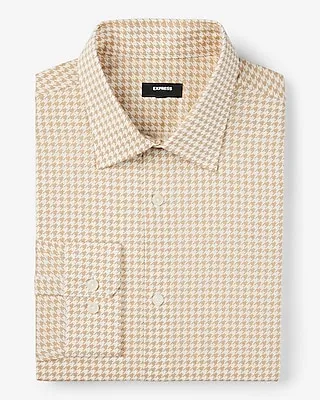 Extra Slim Houndstooth Stretch 1Mx Dress Shirt Multi-Color Men's L