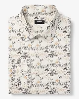 Slim Pine Floral Stretch 1Mx Dress Shirt Neutral Men