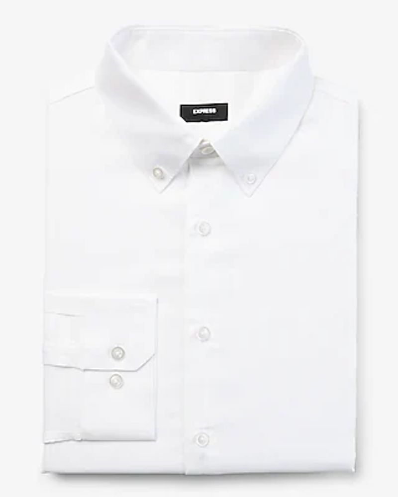 Solid Stretch Oxford Shirt