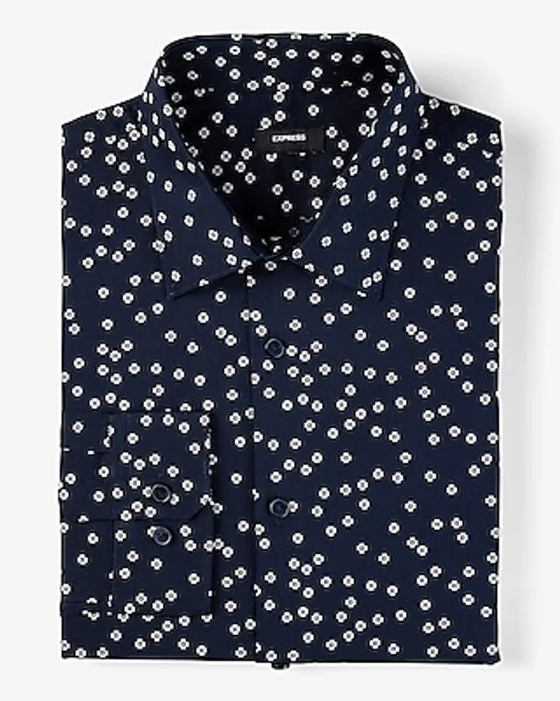 Slim Mini Floral Stretch 1Mx Dress Shirt