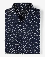 Slim Mini Floral Stretch 1Mx Dress Shirt Men's Tall