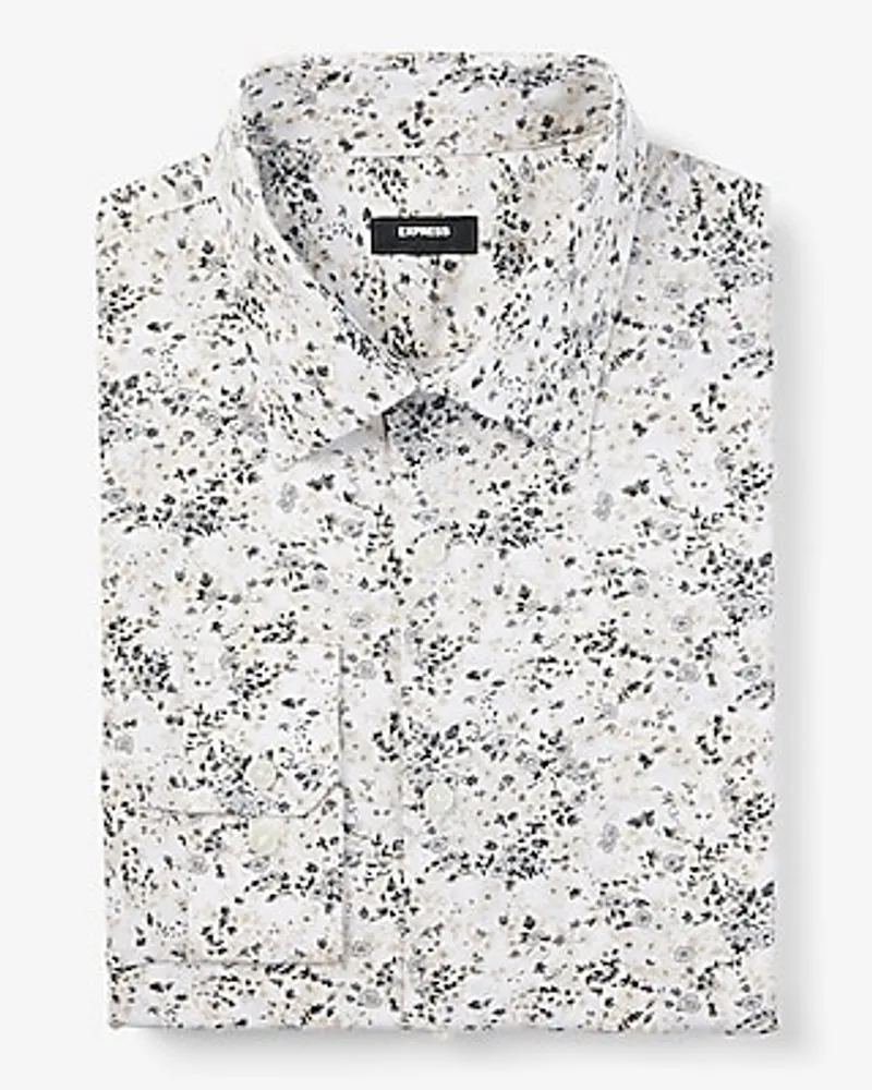 Slim Mini Floral Stretch 1Mx Dress Shirt