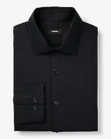 Slim Tuxedo Stretch 1Mx Dress Shirt Black Men's L Tall