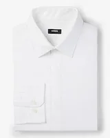 Slim Covered Placket Herringbone Stretch 1Mx Dress Shirt