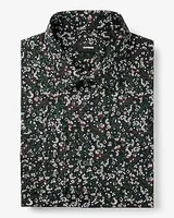 Slim Floral Paisley Stretch 1Mx Dress Shirt Green Men's XL