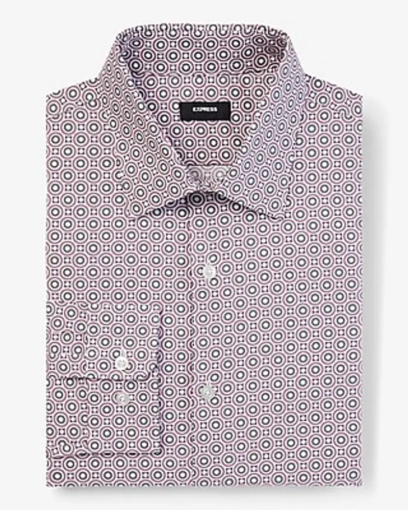 Extra Slim Dot Print Stretch 1Mx Dress Shirt