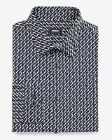 Extra Slim Geo Print Stretch 1Mx Dress Shirt Men's