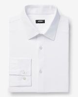 Big & Tall Slim Solid Stretch Modern Tech 1Mx Dress Shirt White Men's XXL