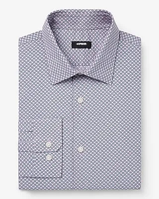 Slim Mini Geo Print Stretch 1Mx Dress Shirt Men's