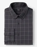 Extra Slim Plaid Flannel 1Mx Dress Shirt