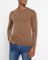 Merino Wool Crew Neck Sweater Men